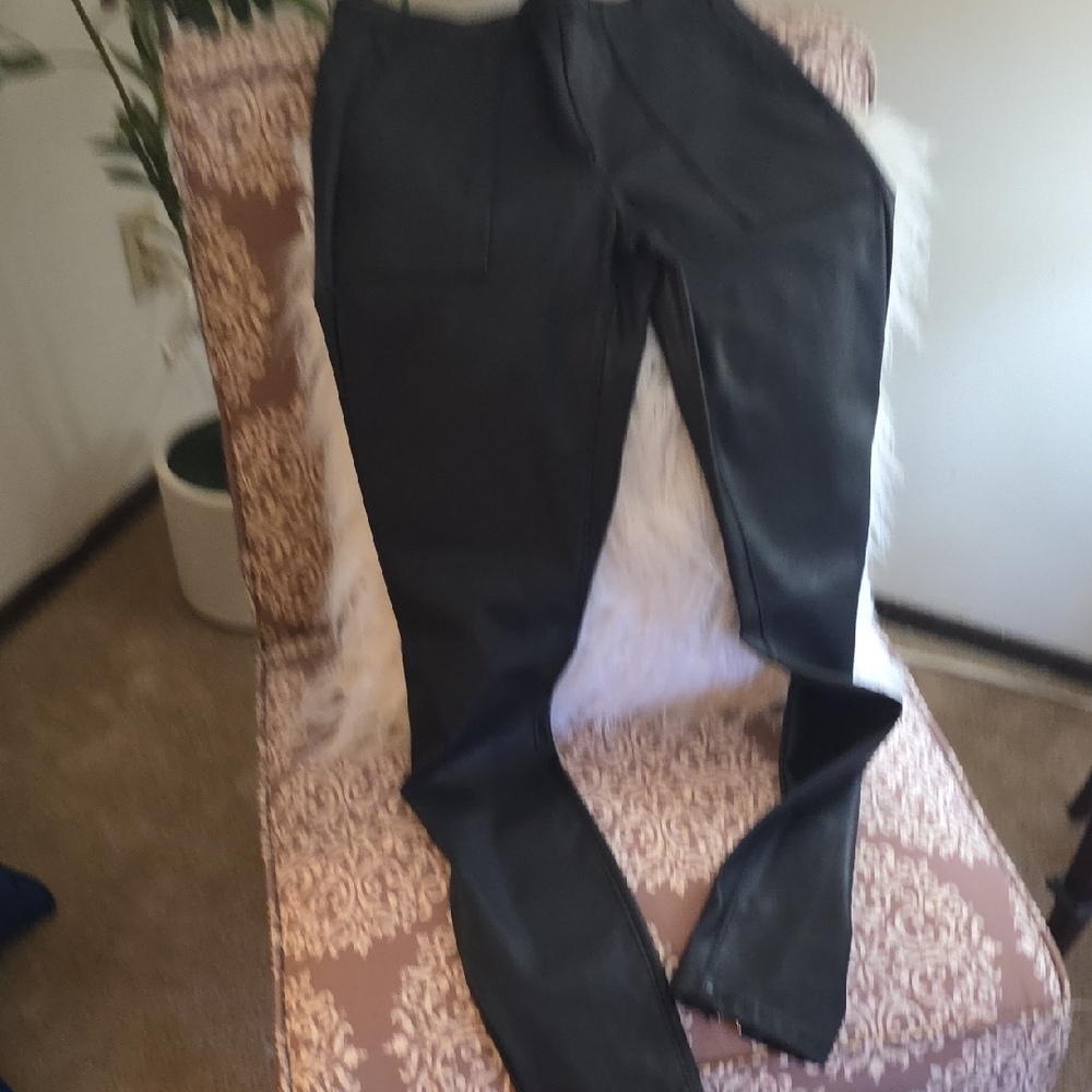 Blank NYC Black Leather Pants